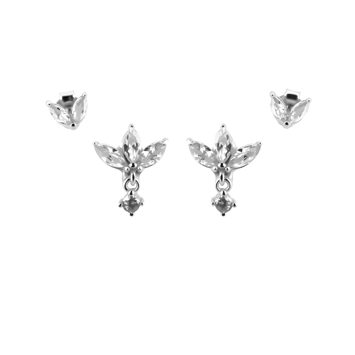 Light Petals Set Silver