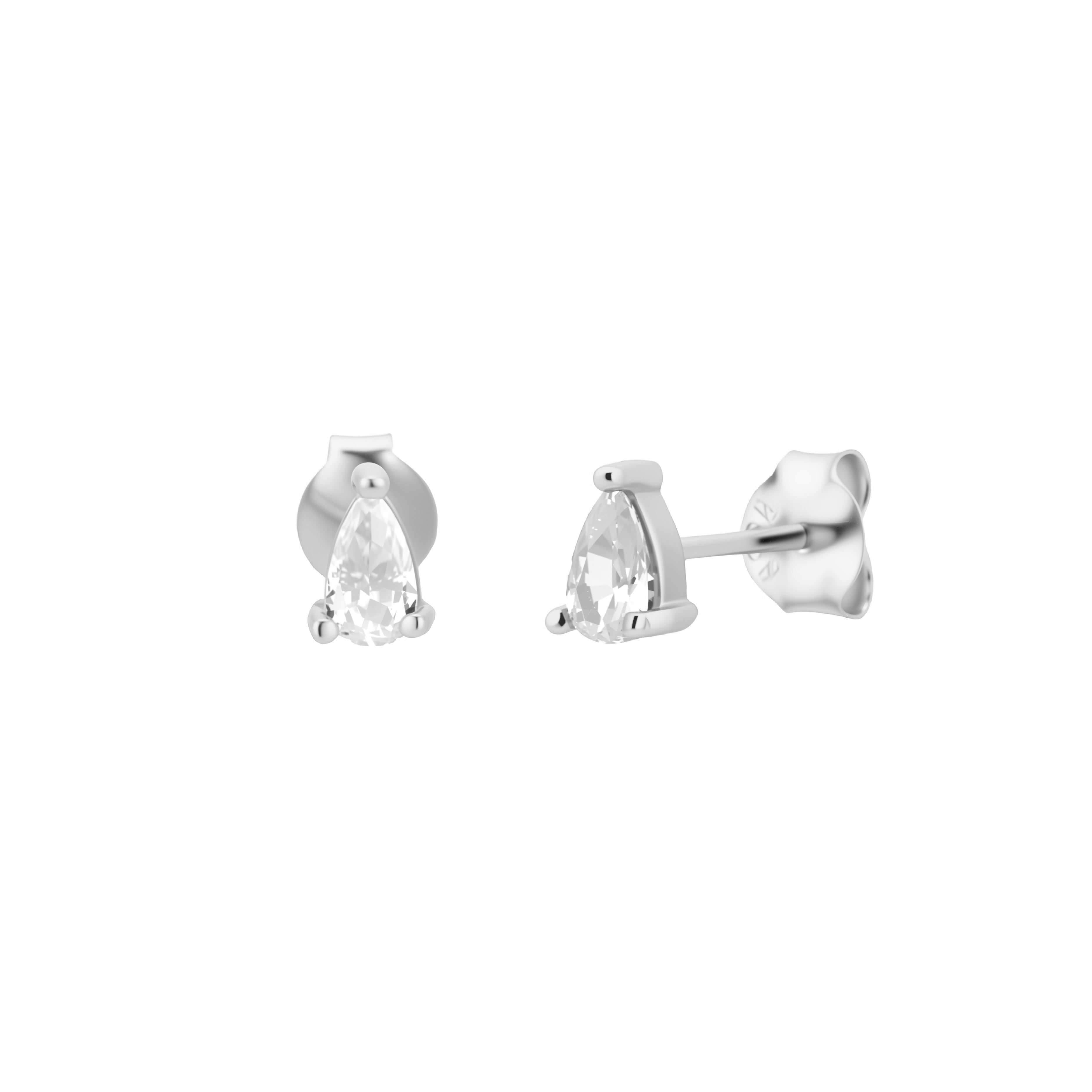 Iris White Earring