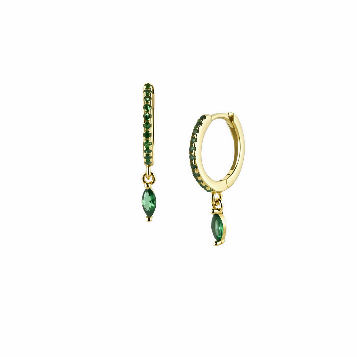 Mistletoe Green Earring