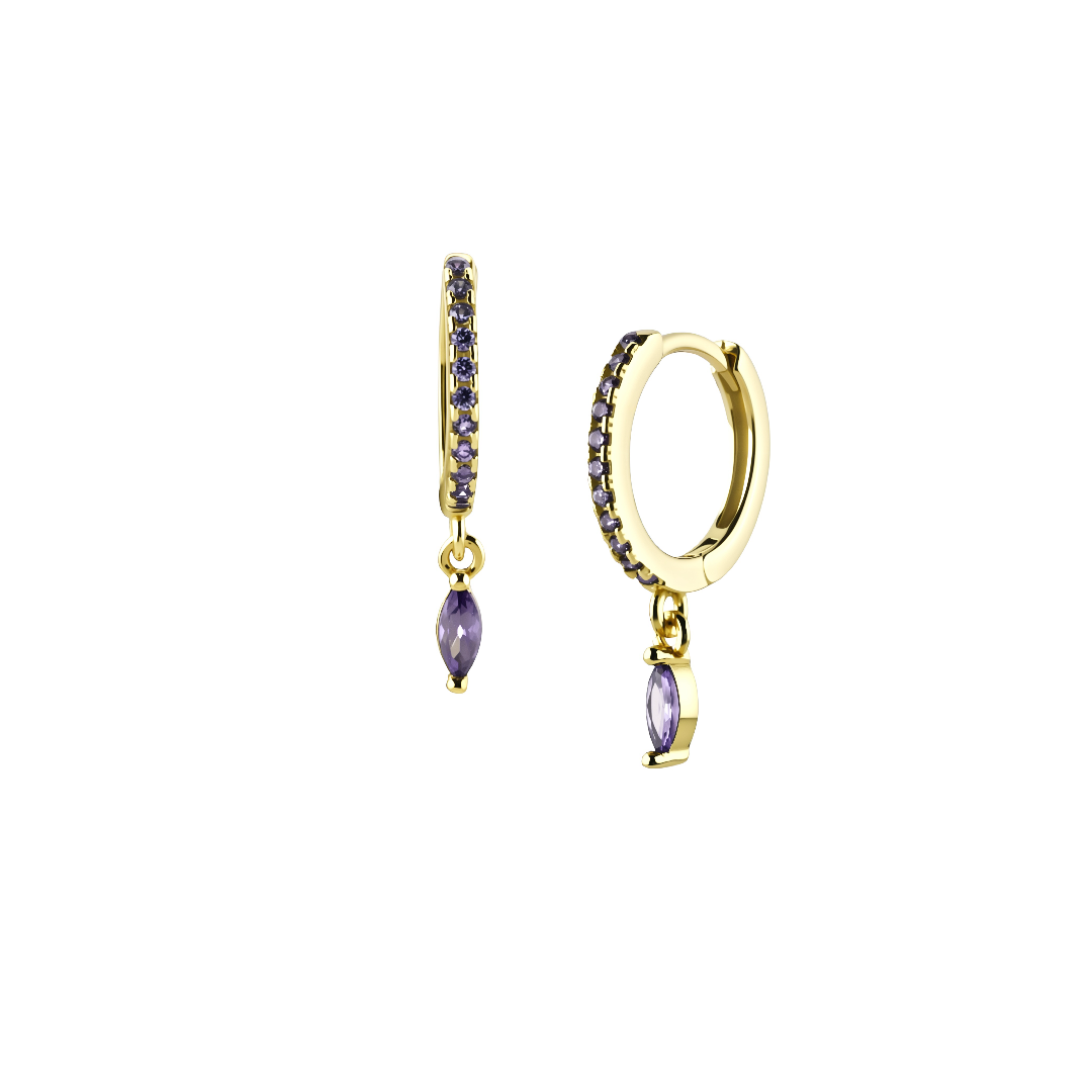 Mistletoe Purple Earring