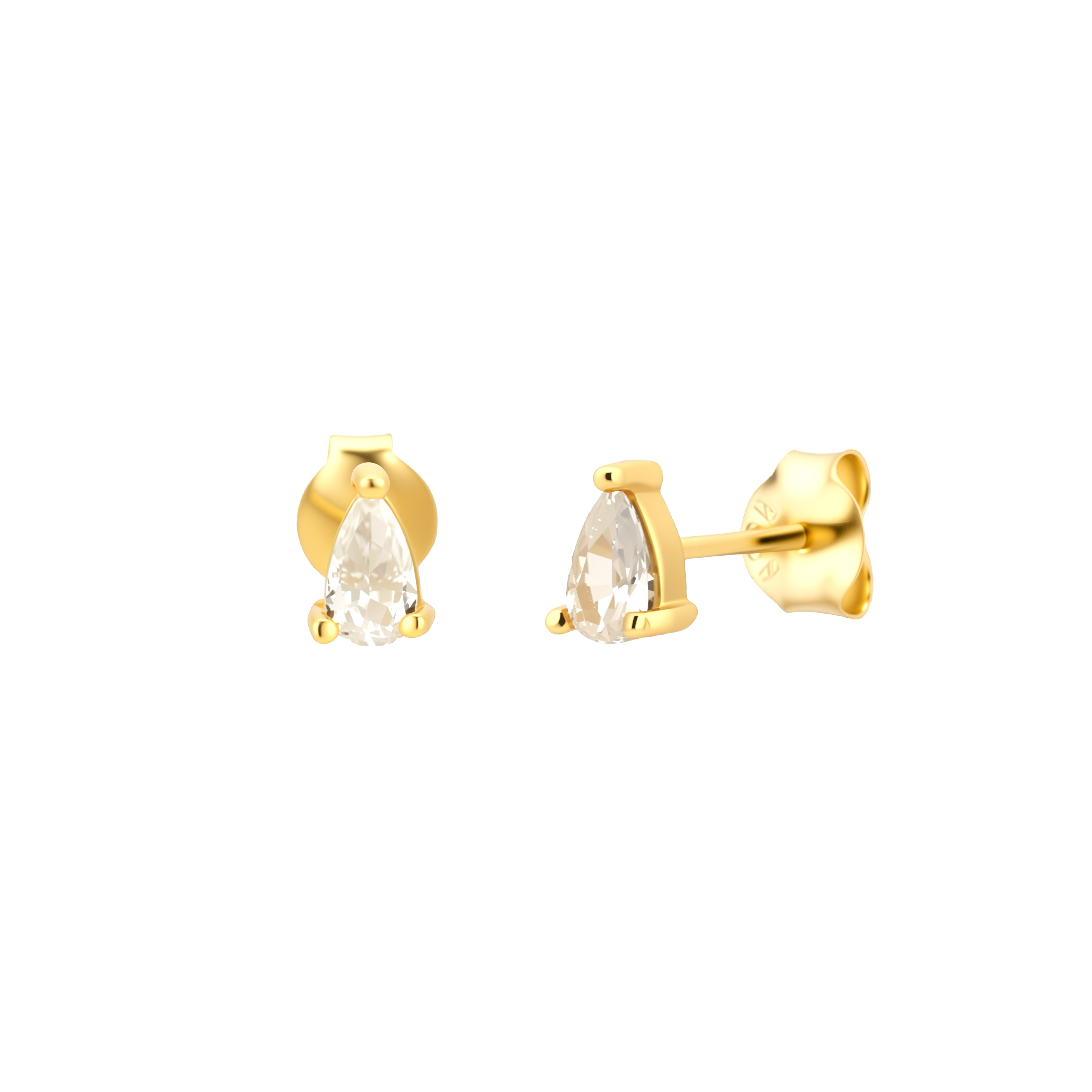 Iris White Earring
