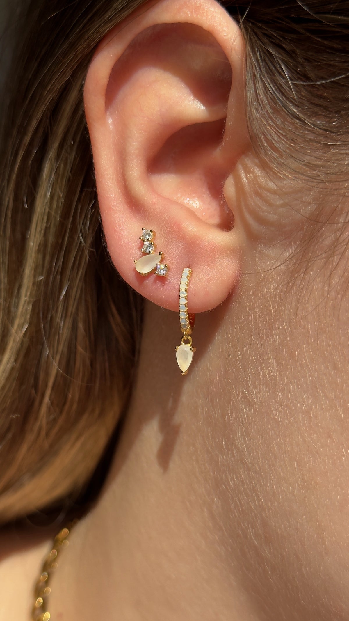 Milk Drop Earring
