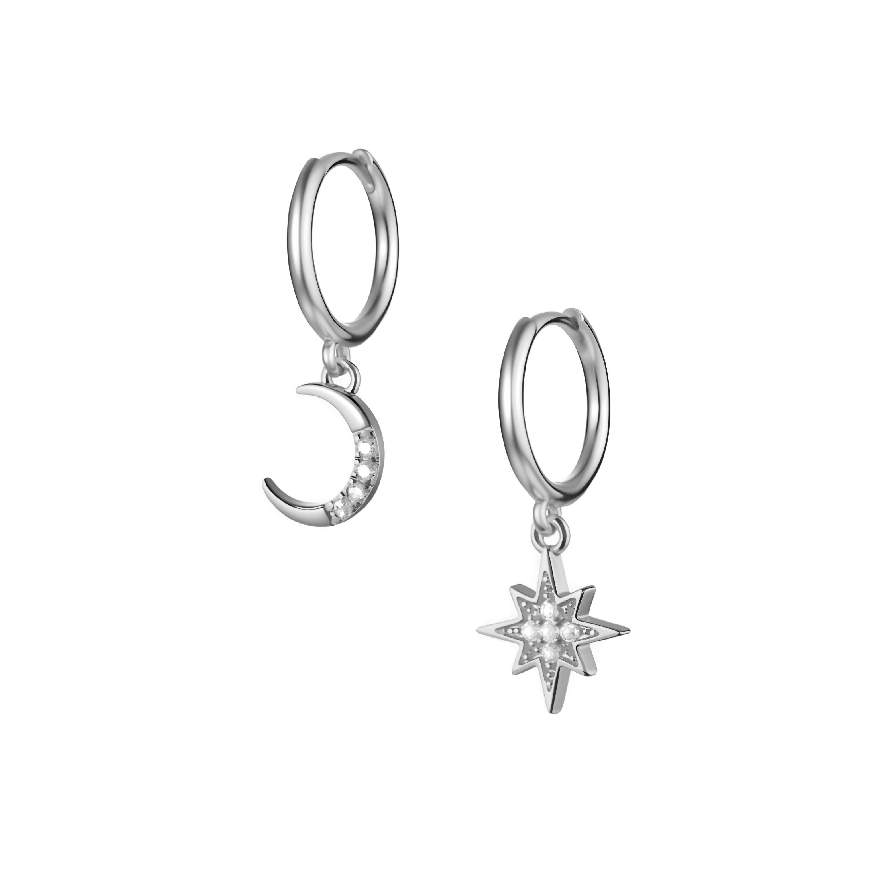 Moon & Star Earring