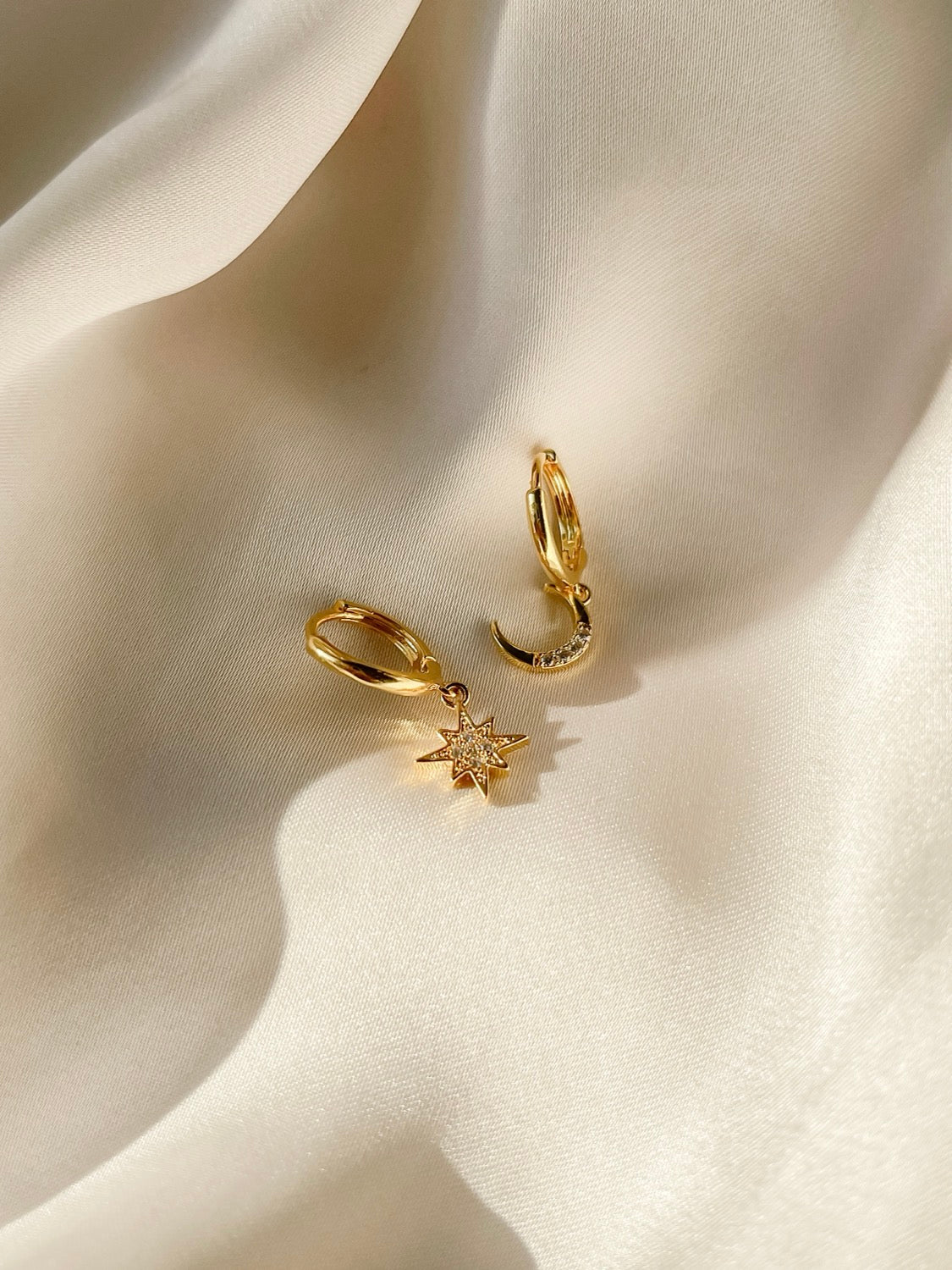 Moon & Star Earring