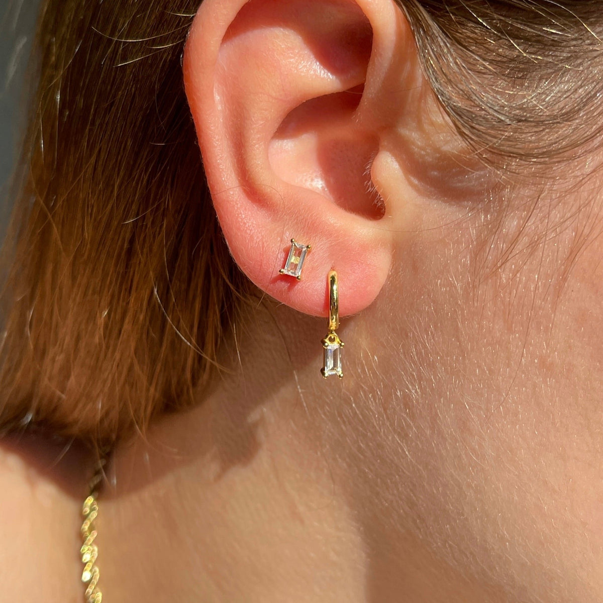 Geometric White Earring | PRE-ORDER