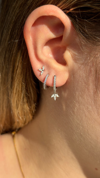 Petals Hoop Earring