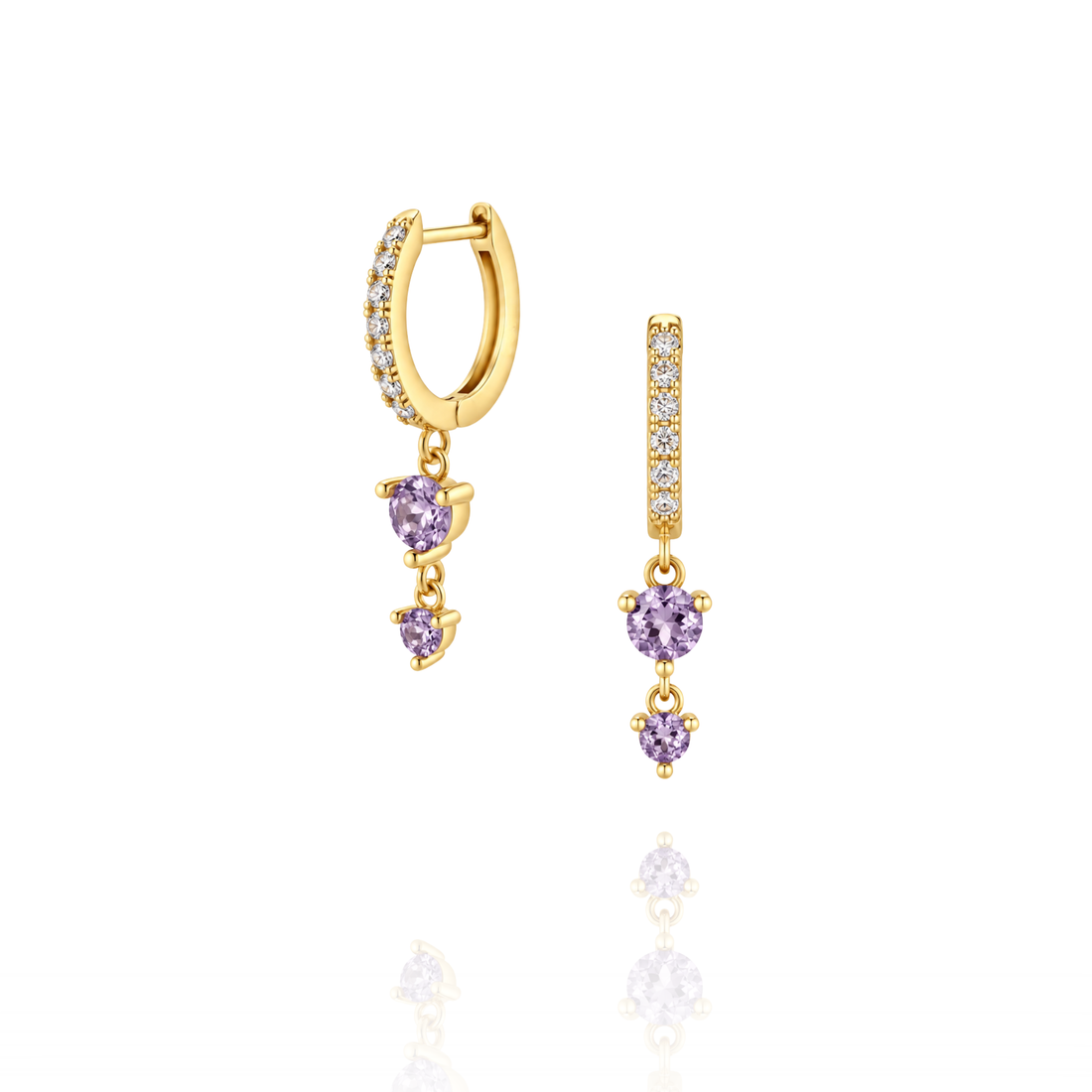 Esther Purple Ohrring