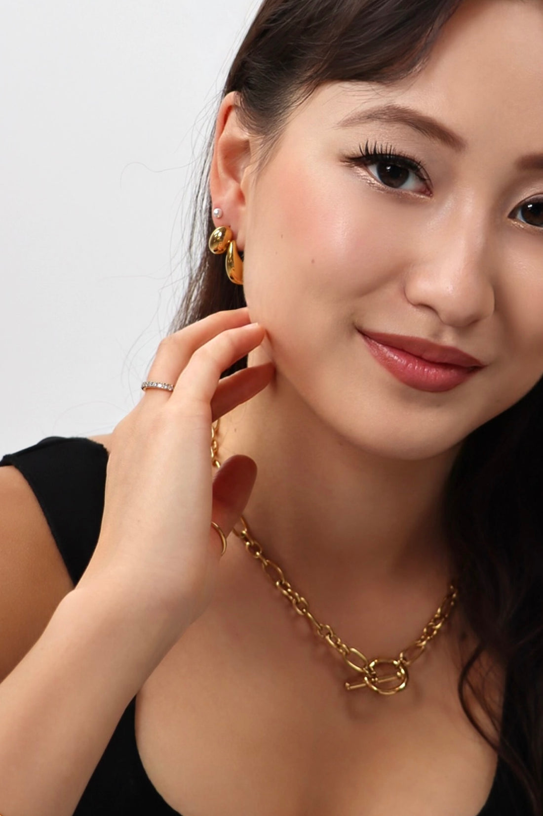 Boucle d’oreille Haricot