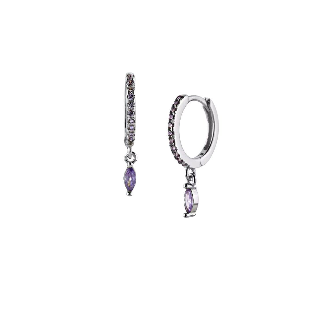 Mistletoe Purple Earring