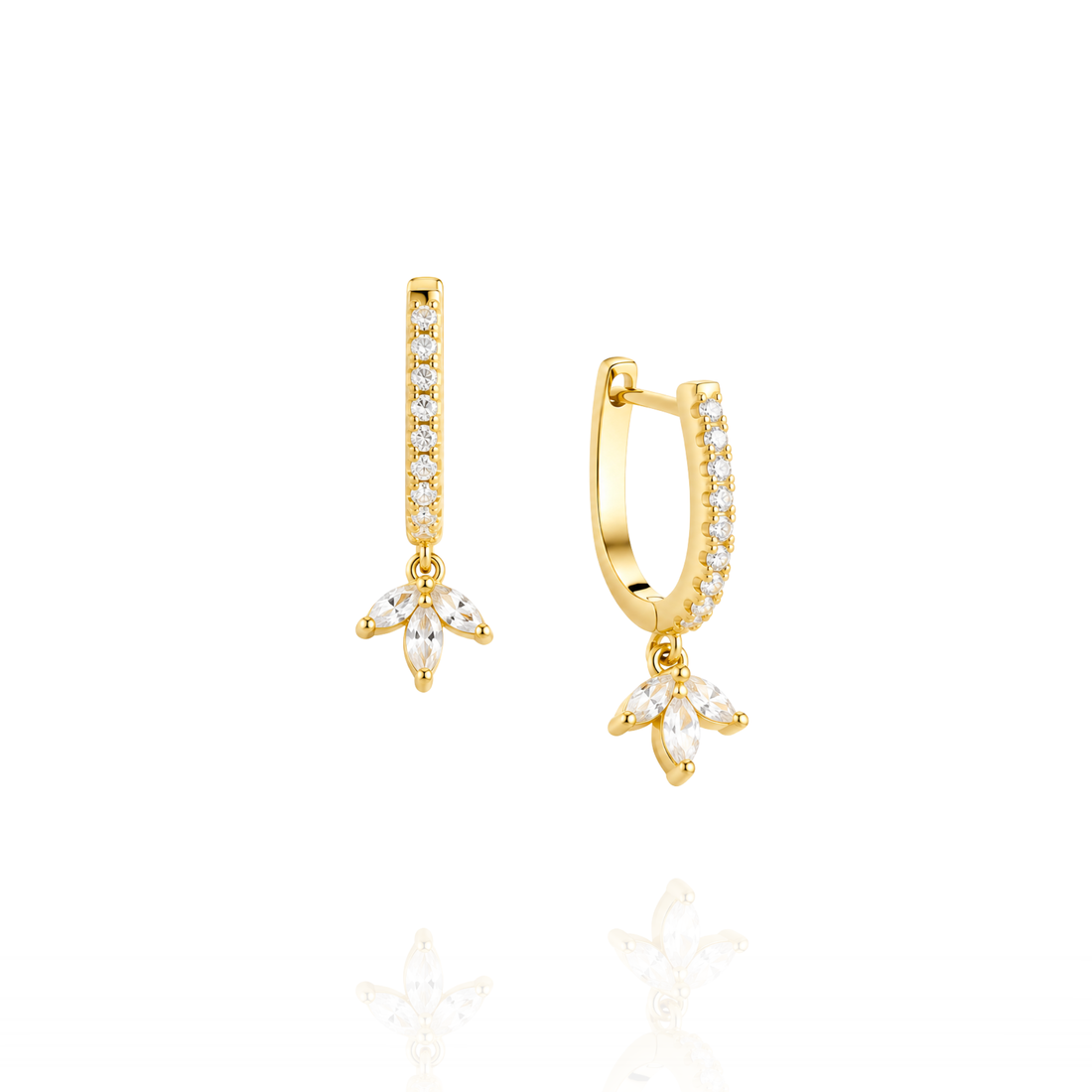 Petals Hoop Earring