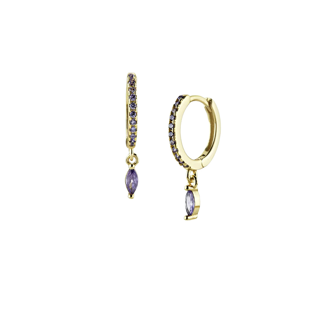 Mistletoe Purple Earring