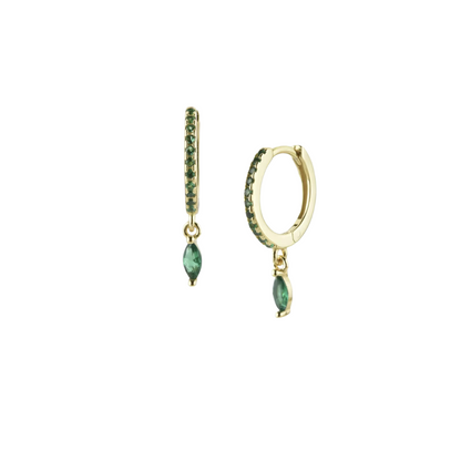 Mistletoe Green Earring