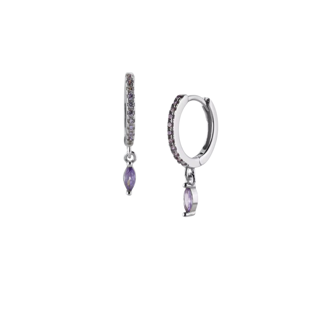 Mistletoe Purple Earring