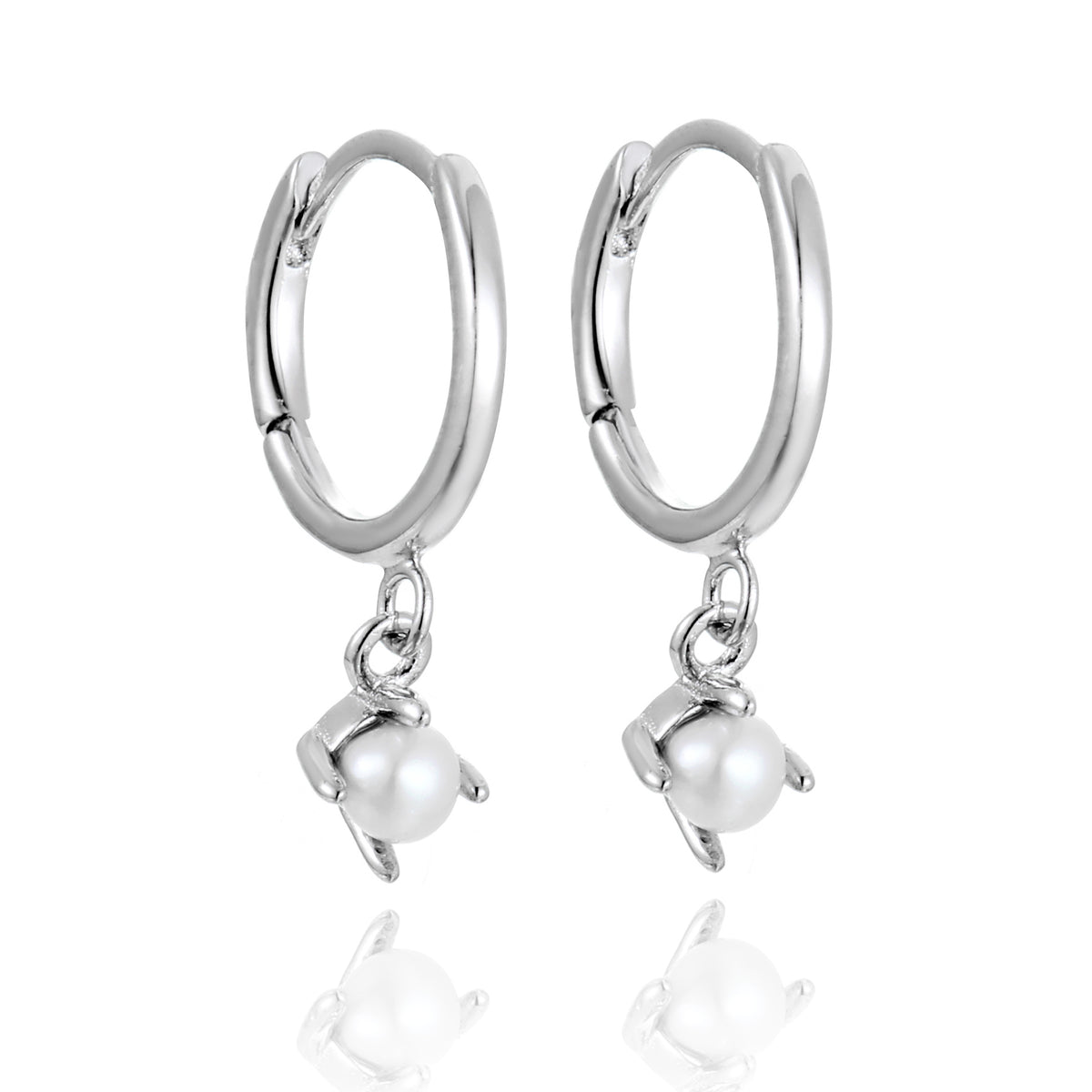 Pearly Hoop Earring