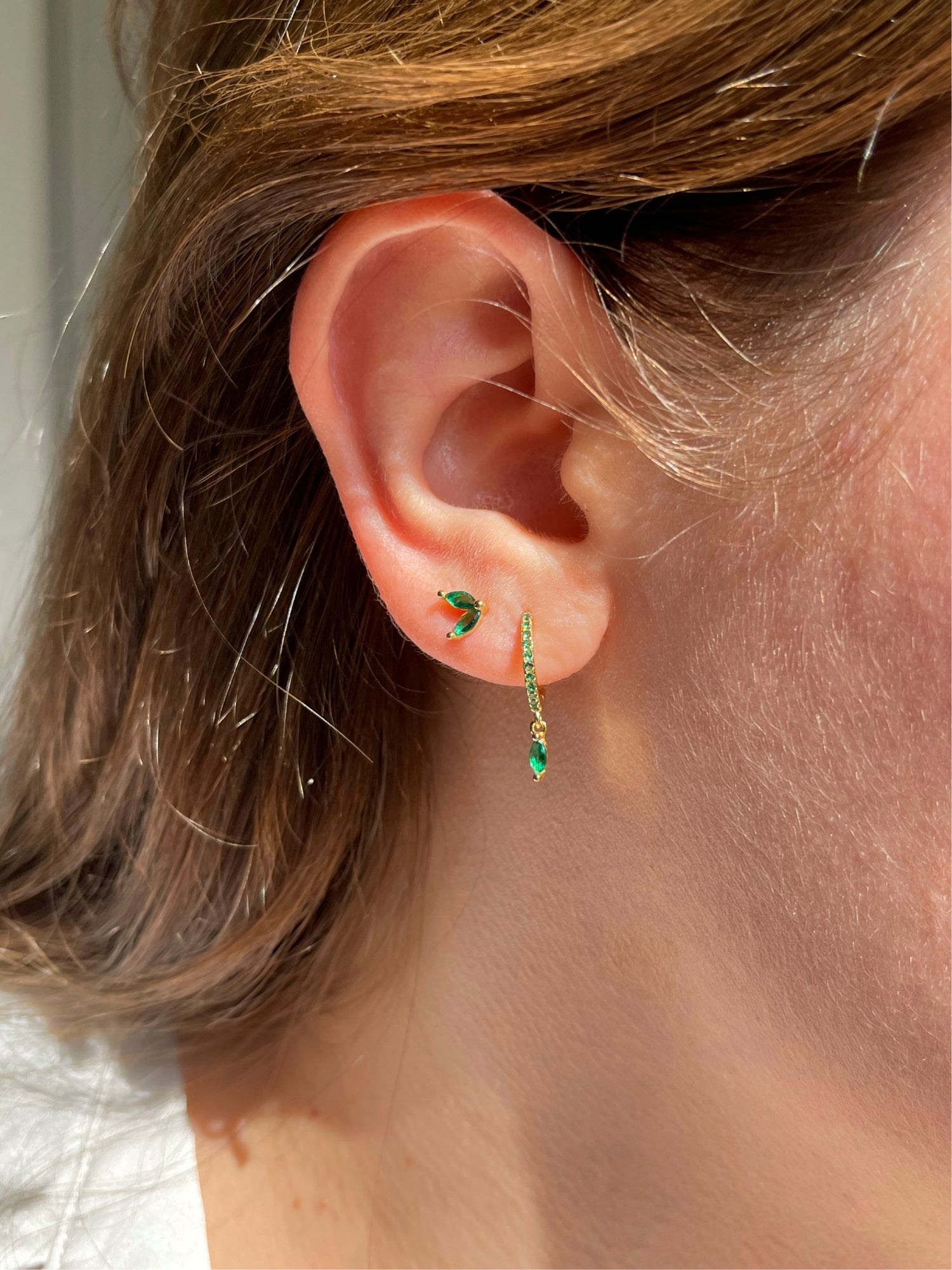 Mistletoe Green Earring