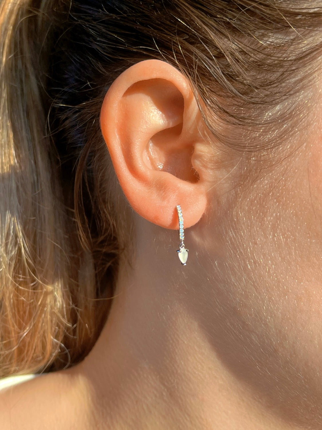 Milk Drop Earring