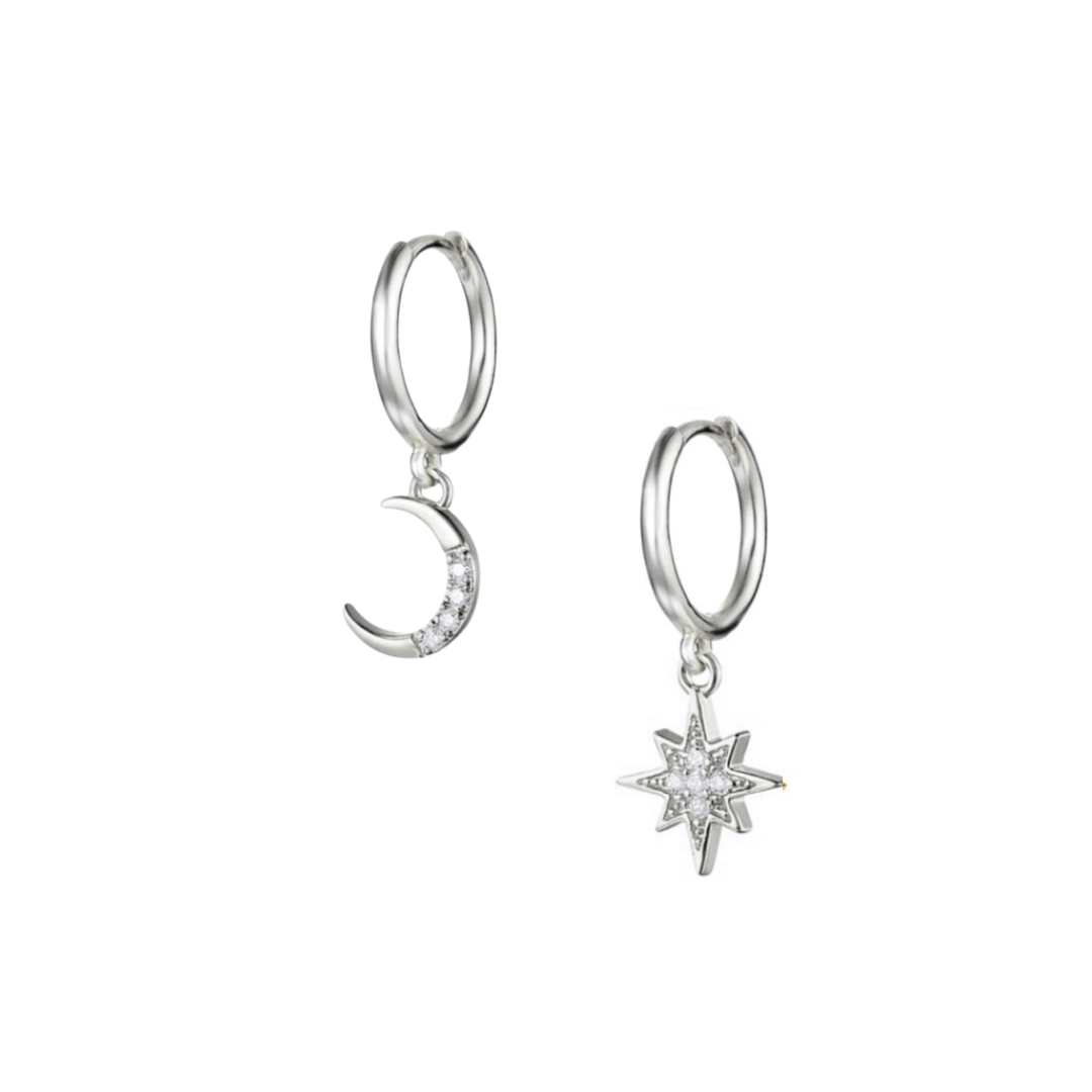 Moon &amp; Star Earring