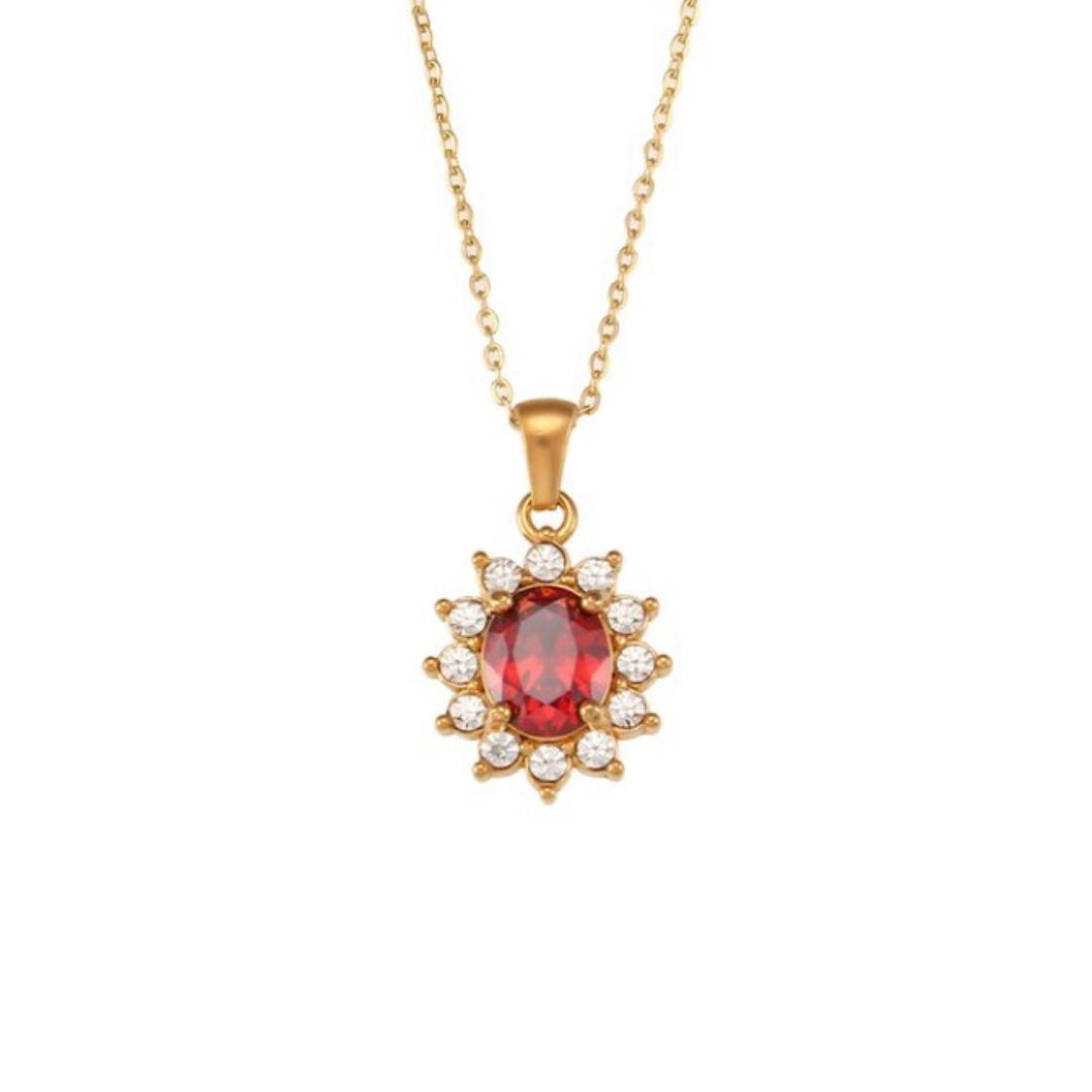 Collier Artemisia Rouge