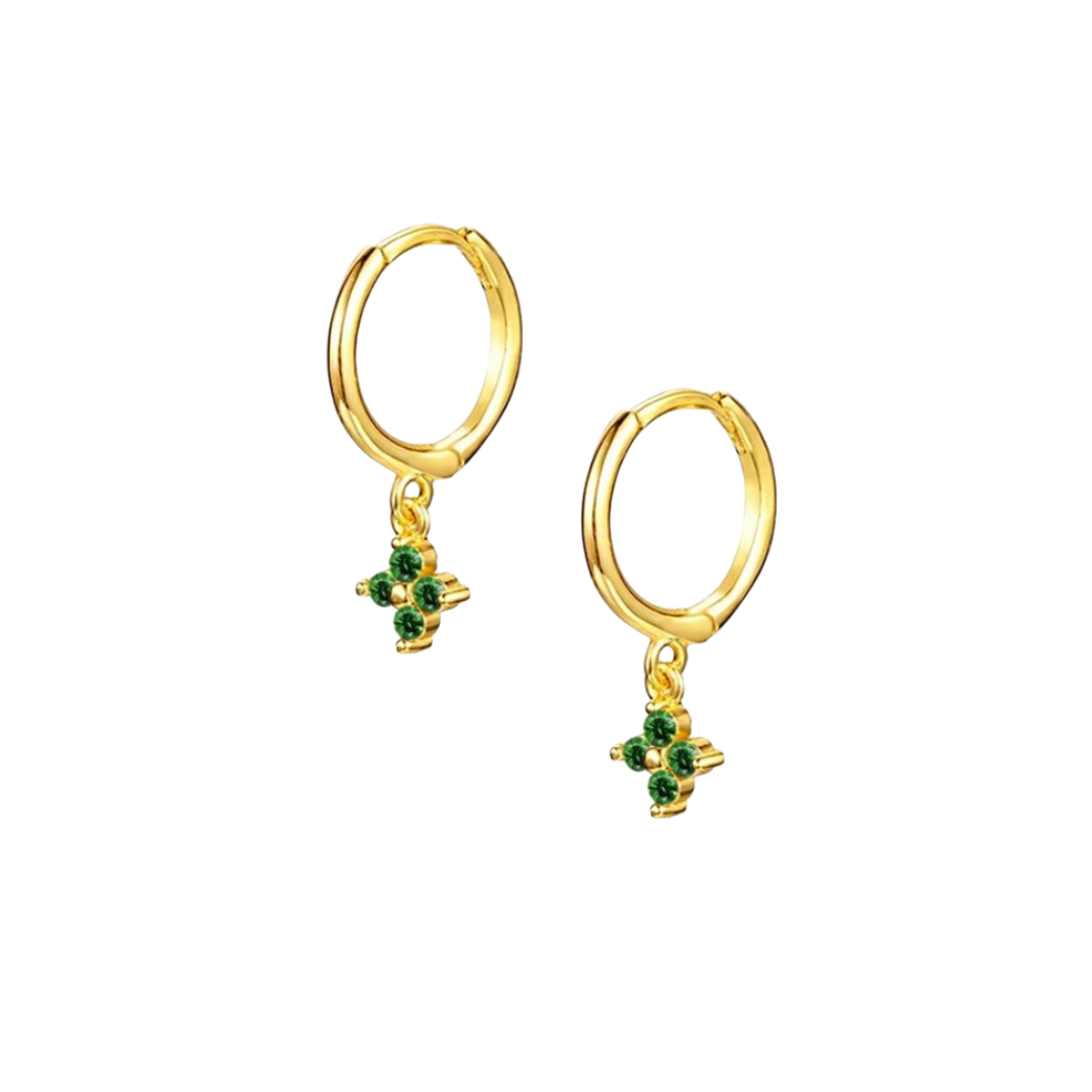 Rose Green Earring