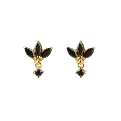 Dark Petals Earring