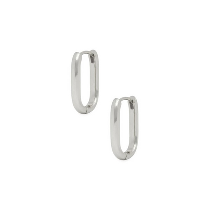 Oval Hoop Earring