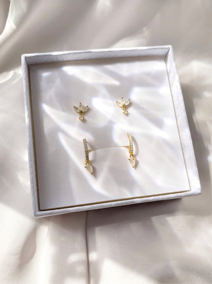 Milk Earring Set